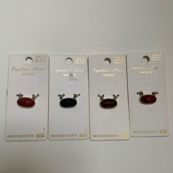 NWT Genuine Stone Pendant DIY Jewellery Findings - Picture 1 of 3